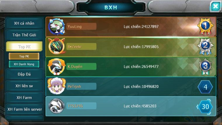 MÃ : #TTS5745 -  S1807 - TOP30 - V5 - UNVOA LATI BÁ CHỦ RAIKOU ĐUA TOP NGON
