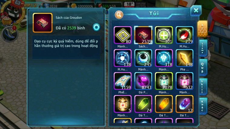 MÃ : #TTS5748 - S1368 - 2K5 SÁCH - V12 - PALKIA CỘNG HƯỞNG FULL SS HOOH BC WHITE DYNAMAX KYOGRE BC MEW GIÁP BC NHIỀU PET HT