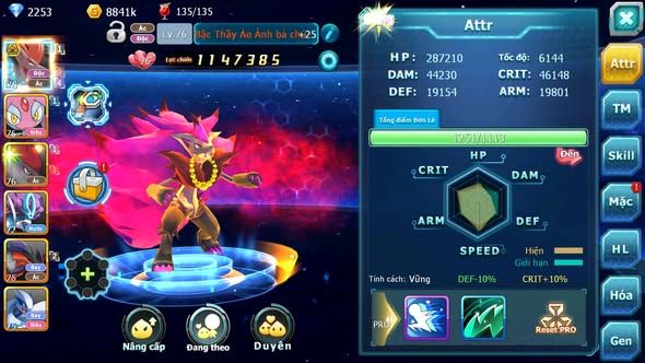 MÃ : #TTS5752 - S1846 - TOP 22 - V4 - BTAA BÁ CHỦ MES ZOROA NHIỀU PET HT