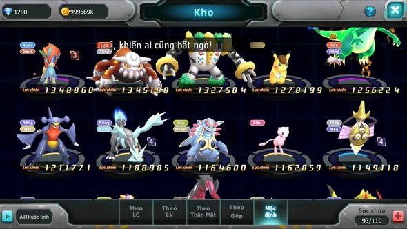 MÃ : #TTS5751 - S1695 - V7 - MEW GIÁP BC DIANCIE TAPU FINI XERM NHIEUEFPET HT