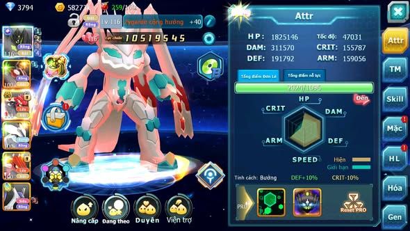 MÃ : #TTS5764 - S1681 - V12 - ZYGARDE CỘNG HƯỞNG + ZYGARDE NHIỀU PET HT