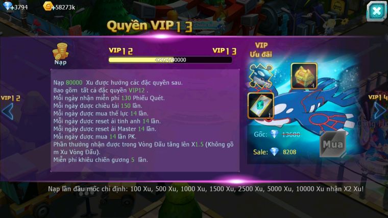 MÃ : #TTS5764 - S1681 - V12 - ZYGARDE CỘNG HƯỞNG + ZYGARDE NHIỀU PET HT