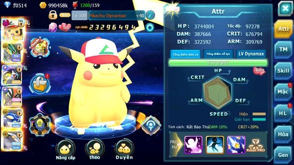 MÃ : #TTS5765 - S916 - TOP 26 - V12 - 10K KC - 2K SÁCH - PIKACHU DYNAMAX RAYQUAZA BC RAIKOU CỘNG HƯỞNG TAPU KOKO CỘNG HƯỞNG NHIỀU PET BÁ CHỦ