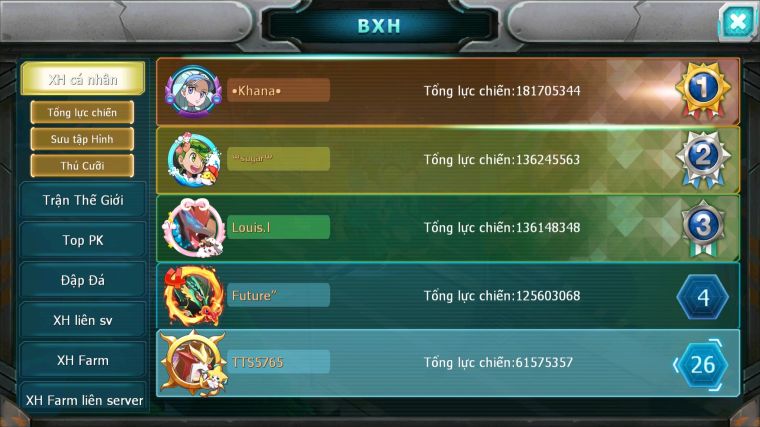 MÃ : #TTS5765 - S916 - TOP 26 - V12 - 10K KC - 2K SÁCH - PIKACHU DYNAMAX RAYQUAZA BC RAIKOU CỘNG HƯỞNG TAPU KOKO CỘNG HƯỞNG NHIỀU PET BÁ CHỦ