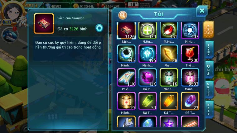 MÃ : #TTS5762 - S326 - TOP 3 - DIANCIE CỘNG HƯỞNG DYNAMAX HOOH CỘNG HƯỞNG DYNAMAX NHIỀU PET BÁ CHỦ