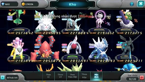 MÃ : #TTS5773 - S1382 - V12 - 786 SÁCH - PALKIA CỘNG HƯỞNG FULL SS WHITE DYNAMAX HOOH BC BLACK BC UNVOA NHIỀU PET BC
