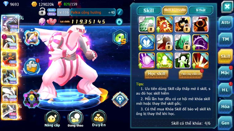 MÃ : #TTS5773 - S1382 - V12 - 786 SÁCH - PALKIA CỘNG HƯỞNG FULL SS WHITE DYNAMAX HOOH BC BLACK BC UNVOA NHIỀU PET BC