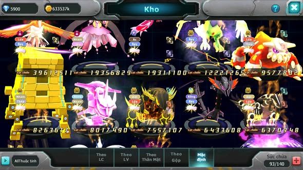 MÃ : #TTS5782 - S1324 - TOP19 - V14 - HOOH CỘNG HƯỞNG DYANAXM YVETAL CỘNG HƯỞNG DIANCIE CỘNG HƯỞNG DYNAMAX 3 TEAM CỰC NGON