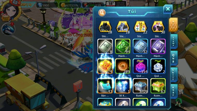 MÃ : #TTS5782 - S1324 - TOP19 - V14 - HOOH CỘNG HƯỞNG DYANAXM YVETAL CỘNG HƯỞNG DIANCIE CỘNG HƯỞNG DYNAMAX 3 TEAM CỰC NGON