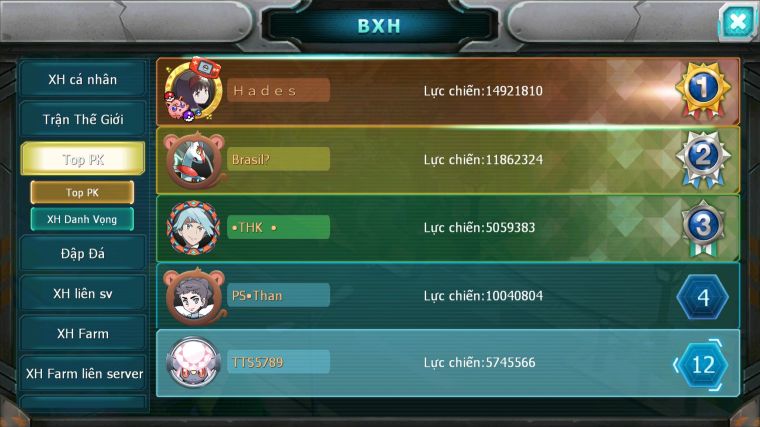 MÃ : #TTS5789 - S1827 - TOP12 - V8 - DIANCIE BC TAPU FINI BC XERM BC ĐUA TOP MAX NGON