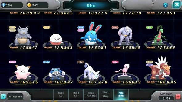 MÃ : #TTS5787 - S1872 - TOP23 - V5 - ZEVIL GROUDON RAIKOU GOODRA LUGIA NHIỀU PET HT