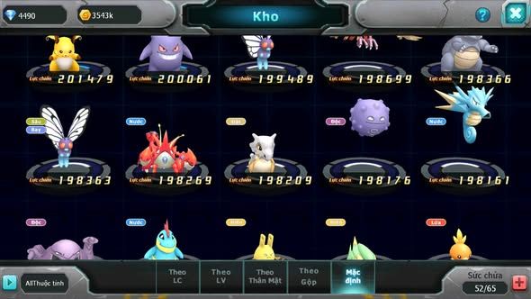 MÃ : #TTS5796 - S1873 - TOP 41 - MES AMDLO GOODRA LUGIA