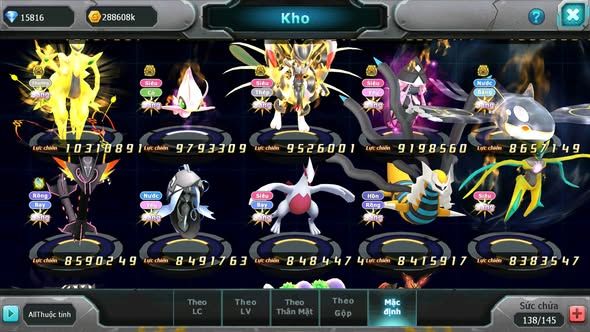 MÃ : #TTS5794 - S66 - TOP11 - V6 - 15K KC - DIANCIE CỘNG HƯỞNG DYNAMAX HOOH DYNAMAX WHITE DYNAMAX YVETAL BC NHIỀU PET BC NGON
