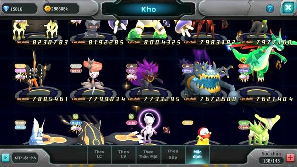 MÃ : #TTS5794 - S66 - TOP11 - V6 - 15K KC - DIANCIE CỘNG HƯỞNG DYNAMAX HOOH DYNAMAX WHITE DYNAMAX YVETAL BC NHIỀU PET BC NGON