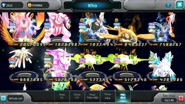 MÃ : #TTS5791 - S1347 - TOP 23 - V14 - WHITE CỘNG HƯỞNG PALKIA CỘNG HƯỞNG BLACK BC KYOGRE BC UNVOA CẶP LATI BÁ CHỦ