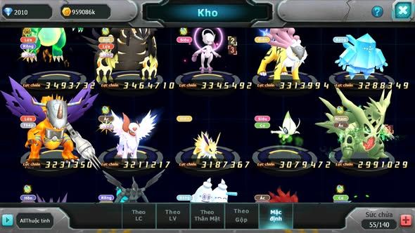 MÃ : #TTS5791 - S1347 - TOP 23 - V14 - WHITE CỘNG HƯỞNG PALKIA CỘNG HƯỞNG BLACK BC KYOGRE BC UNVOA CẶP LATI BÁ CHỦ
