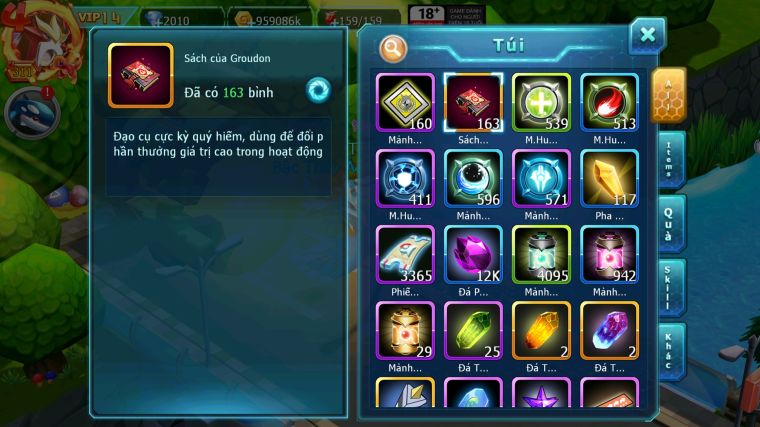 MÃ : #TTS5791 - S1347 - TOP 23 - V14 - WHITE CỘNG HƯỞNG PALKIA CỘNG HƯỞNG BLACK BC KYOGRE BC UNVOA CẶP LATI BÁ CHỦ