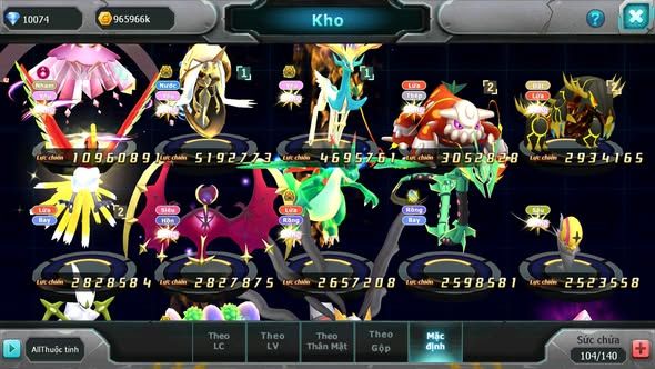 MÃ : #TTS5803 - S1651 - DIANCIE DYNAMAX TAPU FINI BC XERM BC NHIỀU PET HT