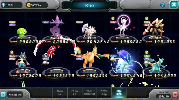 MÃ : #TTS5803 - S1651 - DIANCIE DYNAMAX TAPU FINI BC XERM BC NHIỀU PET HT
