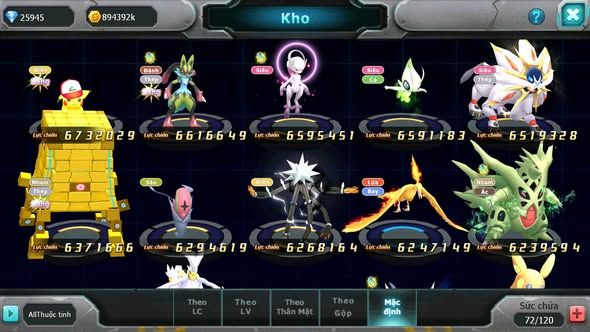 MÃ : #TTS5802 - S703 - TOP4 - V11 - HOOH CỘNG HƯỞNG DYNAMAX PALKIA CỘNG HƯỞNG BTAA NHIỀU PET HT BUILD NGON