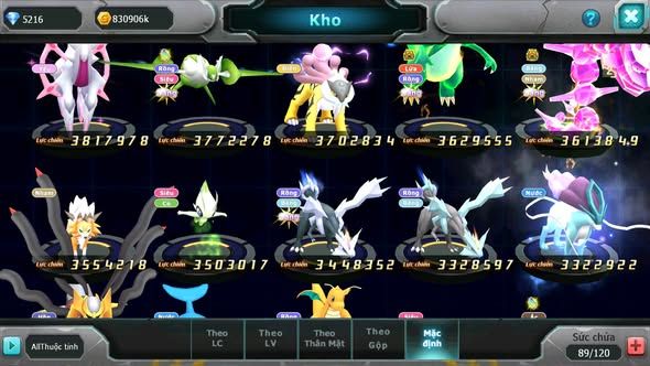 MÃ : #TTS5812 - S1162 - TOP36 - V13 - DIANCIE CỘNG HƯỞNG HOOH DYNAMAX TAPU FINI BC XERM NHIỀU PET HT