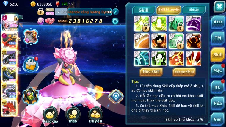 MÃ : #TTS5812 - S1162 - TOP36 - V13 - DIANCIE CỘNG HƯỞNG HOOH DYNAMAX TAPU FINI BC XERM NHIỀU PET HT