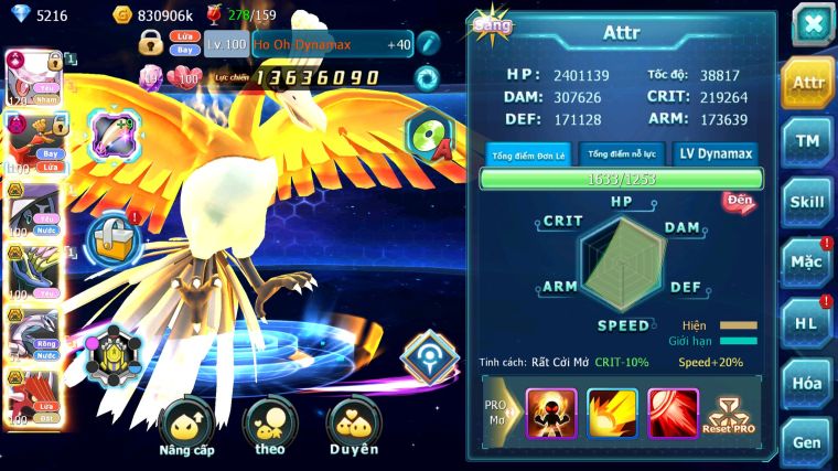 MÃ : #TTS5812 - S1162 - TOP36 - V13 - DIANCIE CỘNG HƯỞNG HOOH DYNAMAX TAPU FINI BC XERM NHIỀU PET HT