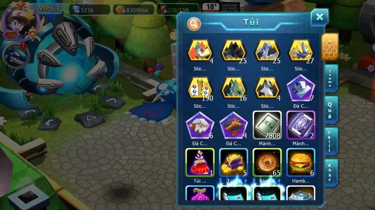 MÃ : #TTS5812 - S1162 - TOP36 - V13 - DIANCIE CỘNG HƯỞNG HOOH DYNAMAX TAPU FINI BC XERM NHIỀU PET HT