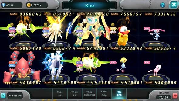 MÃ : #TTS5820 - S1122 - TOP 39 - VIP0  NGUYÊN ZIN 47K KC PALKIA  -DIANCIE CỘNG HƯỞNG UNVOA WB BC NHIỀU PET BC NGON