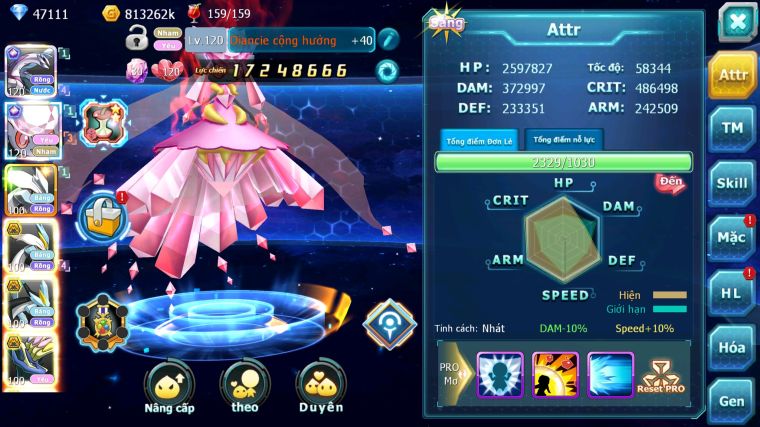 MÃ : #TTS5820 - S1122 - TOP 39 - VIP0  NGUYÊN ZIN 47K KC PALKIA  -DIANCIE CỘNG HƯỞNG UNVOA WB BC NHIỀU PET BC NGON