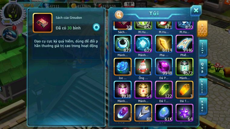 MÃ : #TTS5820 - S1122 - TOP 39 - VIP0  NGUYÊN ZIN 47K KC PALKIA  -DIANCIE CỘNG HƯỞNG UNVOA WB BC NHIỀU PET BC NGON