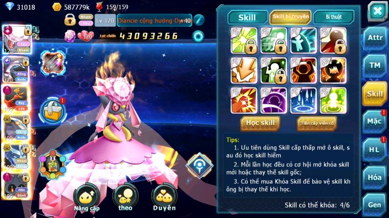 MÃ : #TTS5819 - S739 - TOP 10 ALL - V14 - 31K KC - DIANCIE CỘNG HƯỞNG DYANAMX PALKIA CỘNG HƯỞNG HOOH DYNAAMX NHIỀU PET BÁ CHỦ