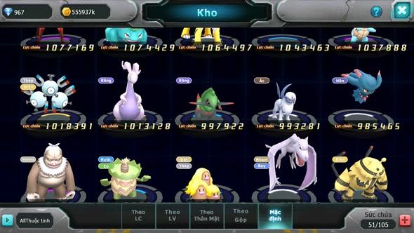 MÃ : #TTS5840 - S1746 - V9 - HOOH BÁ CHỦ UNVOA THẦN GIÓ YVETAL CẶP LATI BC LUGIA NHIỀU PET HT
