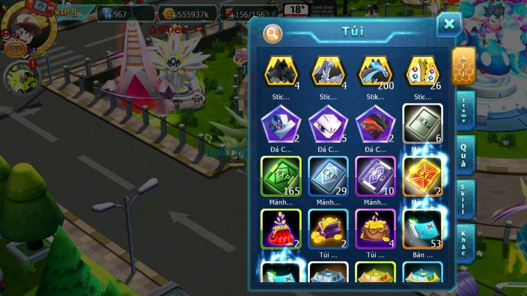 MÃ : #TTS5840 - S1746 - V9 - HOOH BÁ CHỦ UNVOA THẦN GIÓ YVETAL CẶP LATI BC LUGIA NHIỀU PET HT