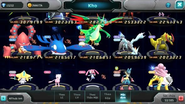MÃ : #TTS5847 - S1399 - V9 - HOOH DYNAMAX QVLD BC LUGIA BC THẦN GIÓ BC CẶP LATI BC UNVOA
