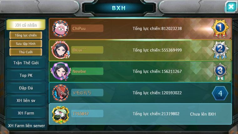 MÃ : #TTS5847 - S1399 - V9 - HOOH DYNAMAX QVLD BC LUGIA BC THẦN GIÓ BC CẶP LATI BC UNVOA