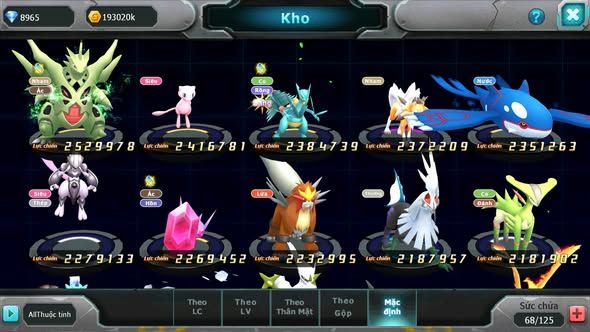 MÃ : #TTS5852 - S1607 - TOP 33 - V14 KORAIDON BÁ CHỦ RAY DIANCIE BC CẶP LATI BC NHIỀU PET HT