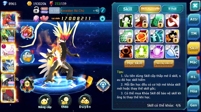 MÃ : #TTS5852 - S1607 - TOP 33 - V14 KORAIDON BÁ CHỦ RAY DIANCIE BC CẶP LATI BC NHIỀU PET HT