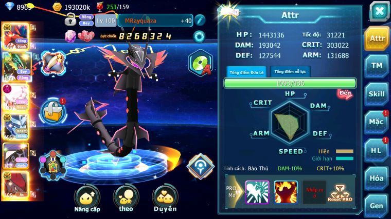 MÃ : #TTS5852 - S1607 - TOP 33 - V14 KORAIDON BÁ CHỦ RAY DIANCIE BC CẶP LATI BC NHIỀU PET HT