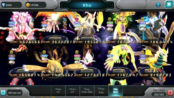 MÃ : #TTS5860 - S616 -TOP 10 - PALKIA CỘNG HƯỞNG HOOH CỘNG HƯỞNG DYNAMAX WHITE DYNAMAX BLACK BC TAPU BULU BC NHIỀU PET HT