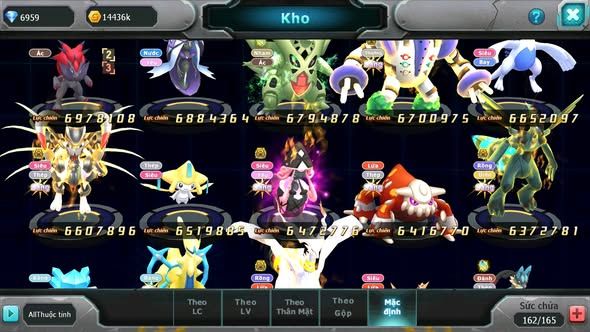 MÃ : #TTS5860 - S616 -TOP 10 - PALKIA CỘNG HƯỞNG HOOH CỘNG HƯỞNG DYNAMAX WHITE DYNAMAX BLACK BC TAPU BULU BC NHIỀU PET HT