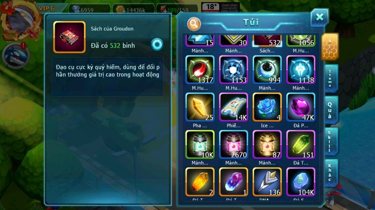 MÃ : #TTS5860 - S616 -TOP 10 - PALKIA CỘNG HƯỞNG HOOH CỘNG HƯỞNG DYNAMAX WHITE DYNAMAX BLACK BC TAPU BULU BC NHIỀU PET HT