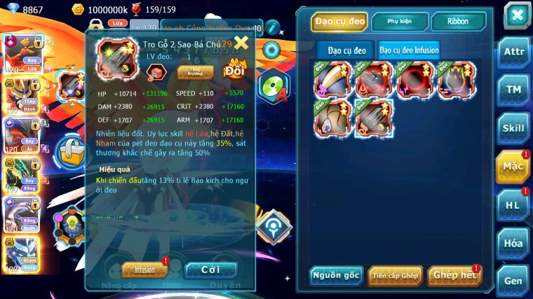 MÃ : #TTS5857 - S1117 - TOP 4PK - V15 - HOOH CỘNG HƯỞNG DYANAMX YVETAL CỘNG HƯỞNG PALKIA CỘNG HƯỞNG VUA KHIÊN BÁ CHỦ NHIỀU PET HT QUÁ NGON