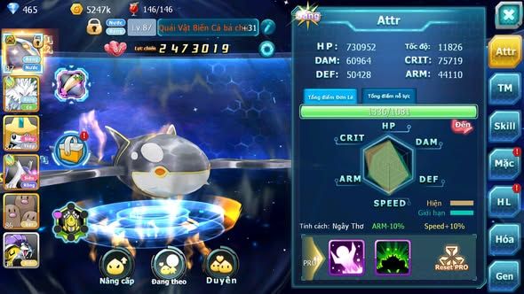 MÃ : #TTS5865 - S1819 - TOP 14 - V4 - QUÁI VẬT BIỂN CẢ BÁ CHỦ BĂNG NÉ JIRACHI NHIỀU PET HT