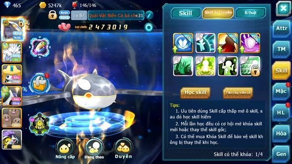 MÃ : #TTS5865 - S1819 - TOP 14 - V4 - QUÁI VẬT BIỂN CẢ BÁ CHỦ BĂNG NÉ JIRACHI NHIỀU PET HT