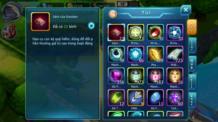 MÃ : #TTS5865 - S1819 - TOP 14 - V4 - QUÁI VẬT BIỂN CẢ BÁ CHỦ BĂNG NÉ JIRACHI NHIỀU PET HT
