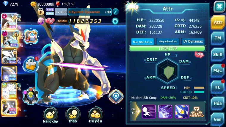 MÃ : #TTS5862 - S1635 - V10 -TOP 22 - WHITE CỘNG HƯỞNG DYNAMAX BLACK DYNAMAX UNVOA NHIỀU PET HT