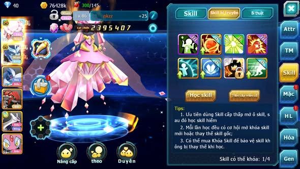 MÃ : #TTS5861 - S1733 - V7 - DIANCIE BÁ CHỦ RẮN BĂNG BC LUGIA GROUDON LATI MES