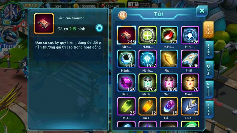 MÃ : #TTS5869 - S916 - TOP 18 - HOOH CỘNG HƯỞNG DYNAMAX DIANCIE DYNAMAX YVETAL QVLD BC HENTRAN BC BTAA BC NHIỀU PET HT