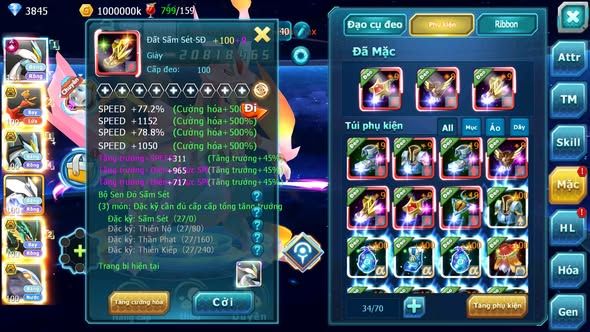 MÃ : #TTS5874 - S1108 - TOP 46 - WHITE CỘNG HƯỞNG DYNAMAX HOOH BÁ CHỦ BLACK BC UNVOA RAYQUAZA BC CẶP CÁ BC NHIỀU PET HT